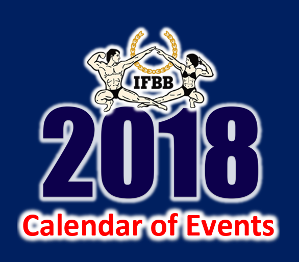 IFBB Amateur League Calendar Of Events